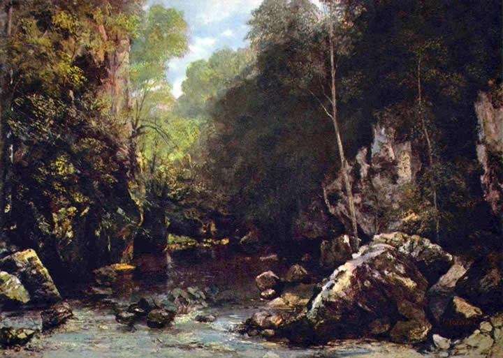 Gustave Courbet The Shaded Stream